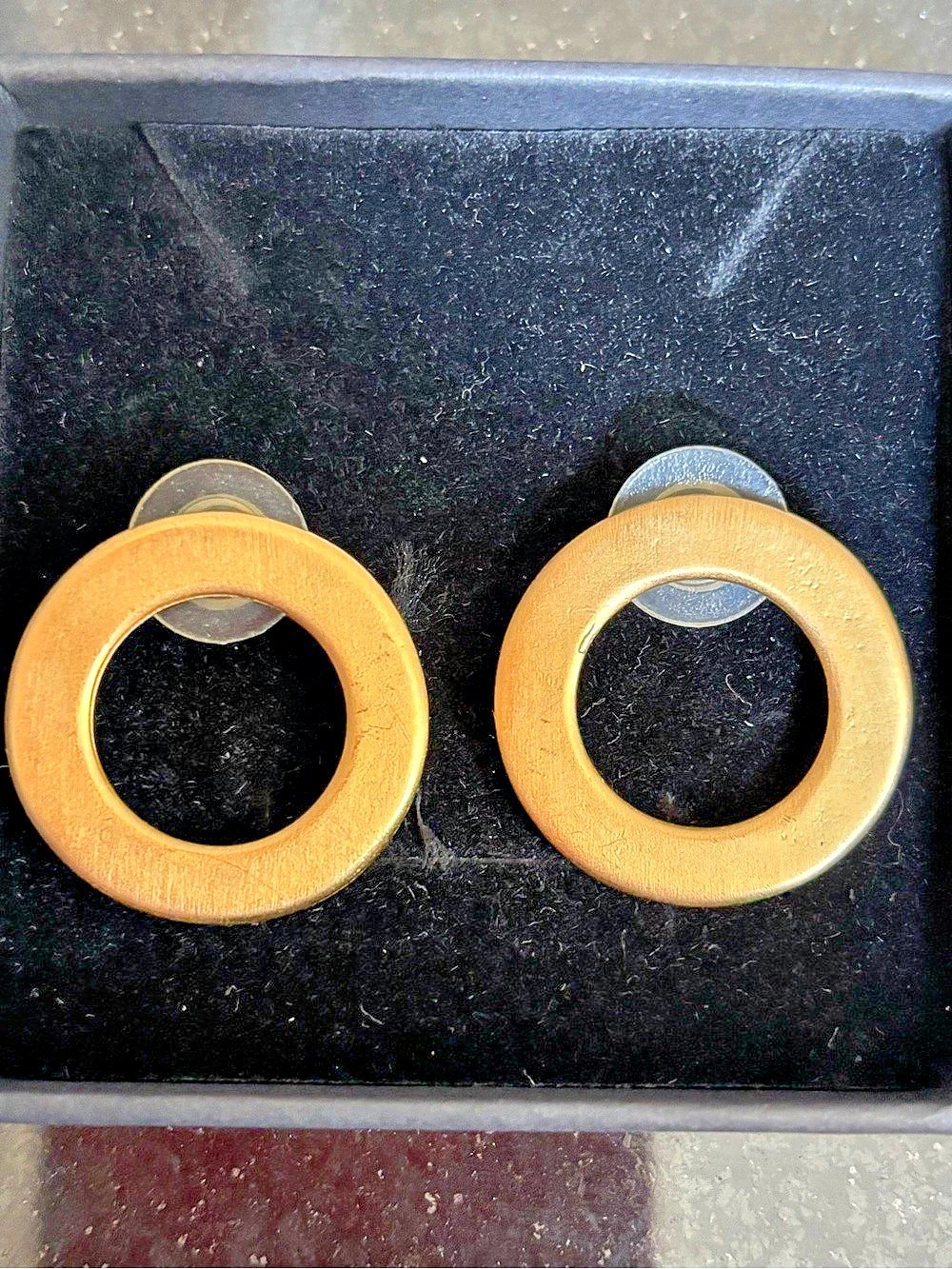 Gold-Tone Hoop Earrings